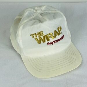 Winston Cigarettes The Wrap Vintage Hat White Ripstop‎ Truckers Americana Rural